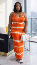 Orange Tie-Dye Sundress