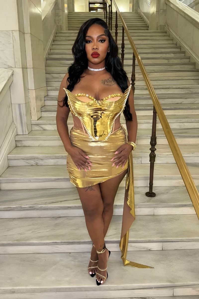 Golden Goddess Corset Set