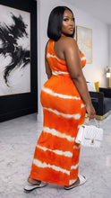 Orange Tie-Dye Sundress