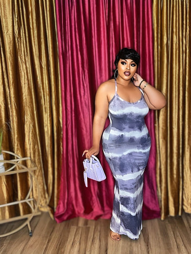 Purple Tie-Dye Sundress