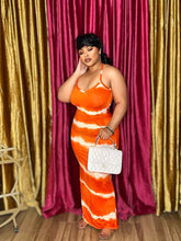 Orange Tie-Dye Sundress
