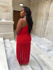 Radiant Rouge Gown