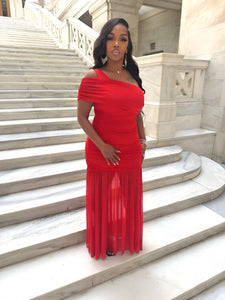 Radiant Rouge Gown