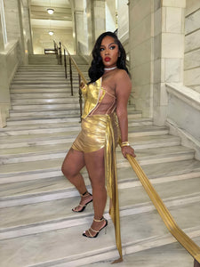 Golden Goddess Corset Set