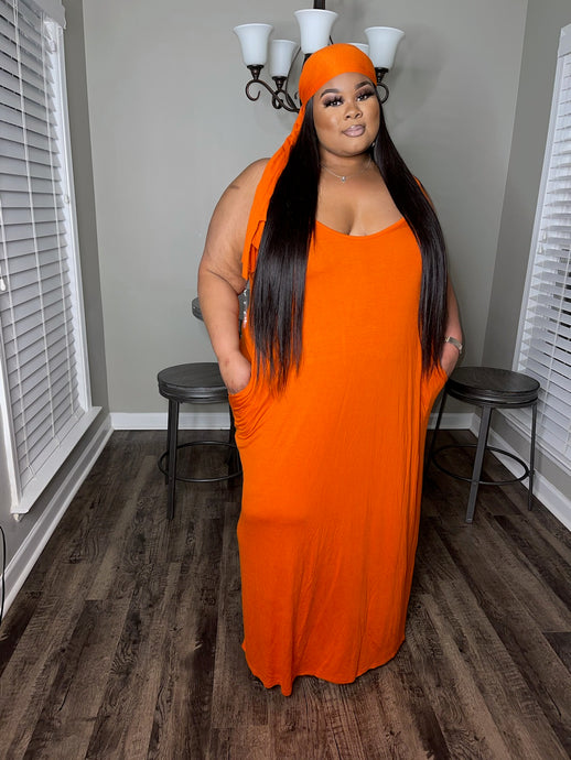 Orange Lounge Dress