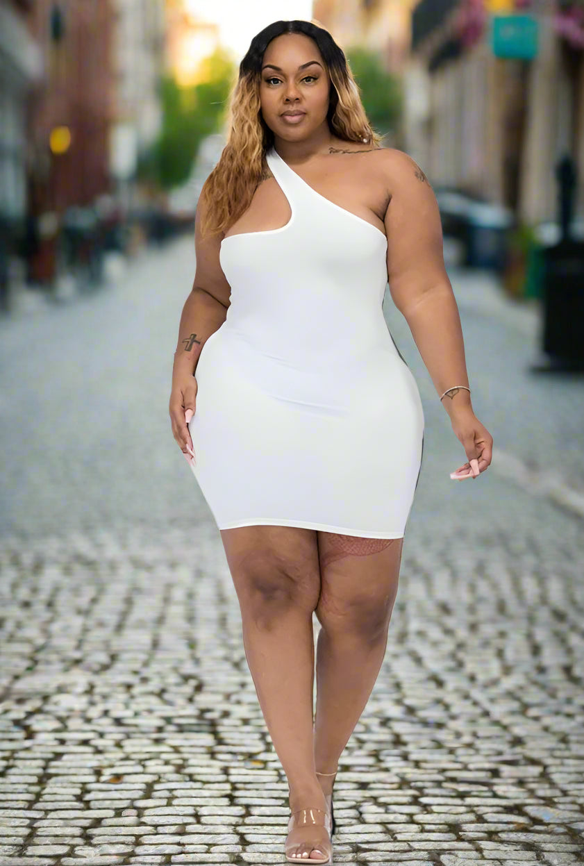 One Shoulder Bodycon Dress